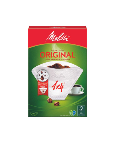 Фильтр бумажный Melitta 1X4/40 AROMA ZONES белый