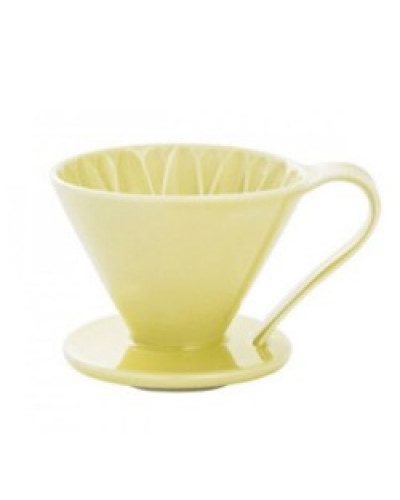 Пуровер CAFEC Arita Ware Flower Dripper Cup1 Yellow